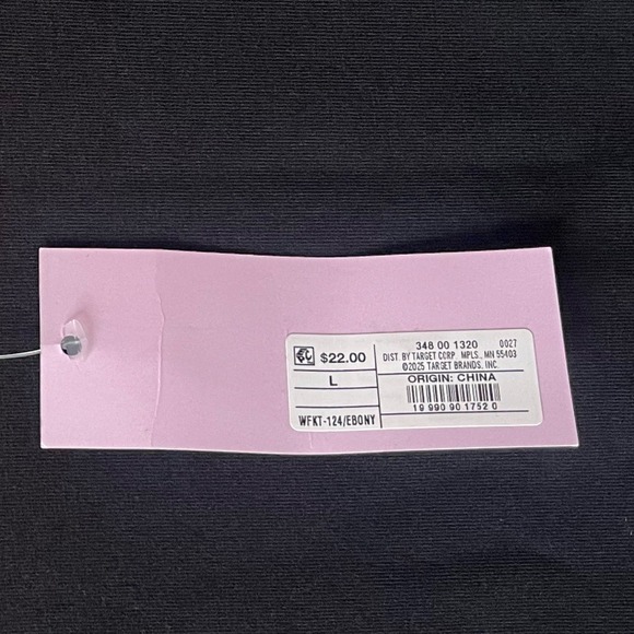 Wild Fable Long Sleeve Layered T Shirt Top Womens Large Black Burgundy Stripes - Picture 3 of 9